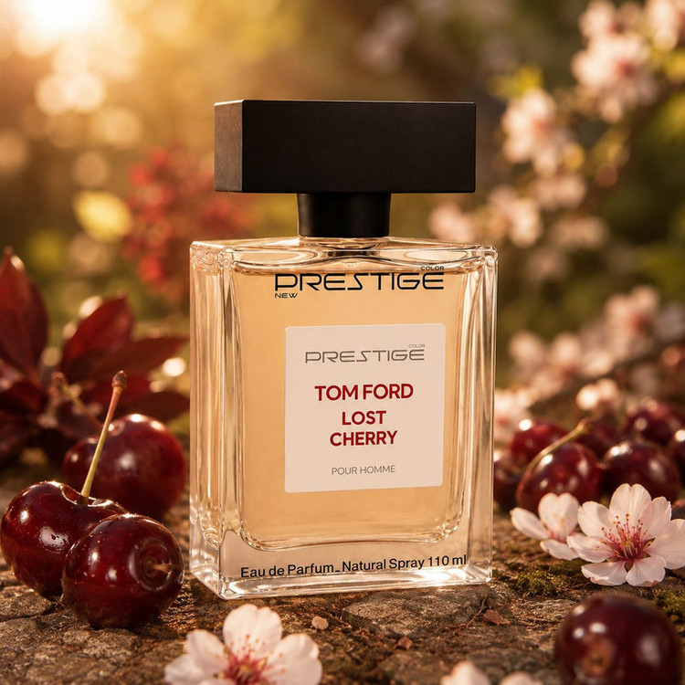 ادوپرفیوم نیو پرستیژ کالر مدل Tom Ford Lost Cherry با رایحه ترش و چوبی حجم 110 میلیلیتر