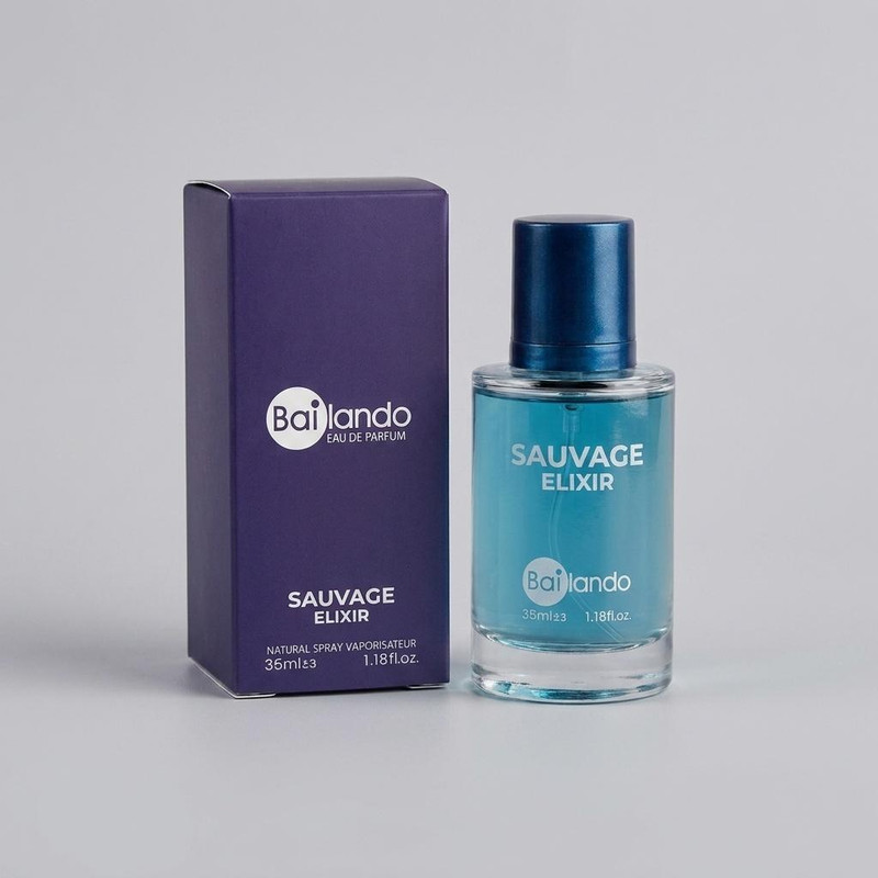 عطر جیبی مردانه بایلندو مدل ساواچ الکسیر با رایحه خنک حجم 35 میلی‌لیتر