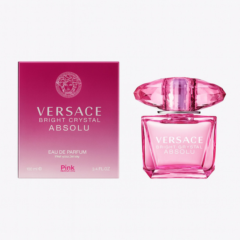 ادوپرفیوم زنانه پینک ویژوآل مدل VERSACE ABSOLU با رایحه گرم حجم 100 میلیلیتر