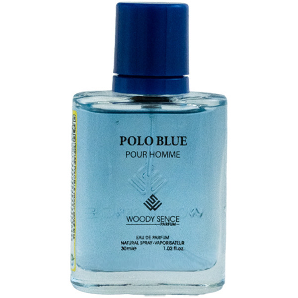 عطر جیبی مردانه وودی سنس مدل POLO BLUE با رایحه تند حجم 30 میلی لیتر