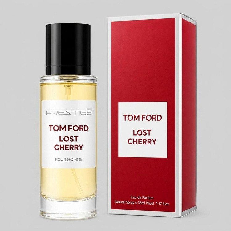 عطر جیبی نیو پرستیژ کالر مدل Tom Ford Lost Cherry با رایحه ترش و چوبی حجم 35 میلیلیتر