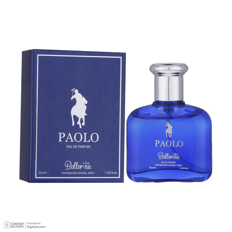 ادو پرفیوم مردانه بالرینا مدل Paolo حجم 30 میلی لیتر