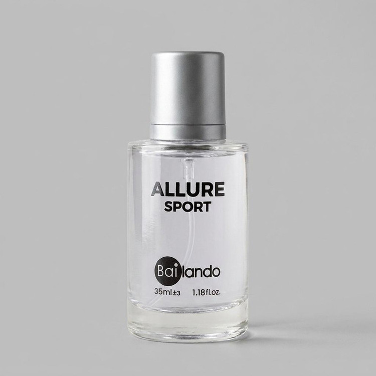 عطر جیبی مردانه بایلندو مدل آلور اسپورت ALLURE SPORT با رایحه شیرین حجم 35 میلیلیتر