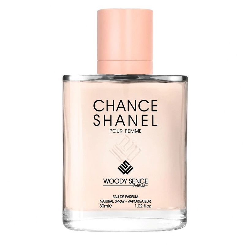 عطر جیبی زنانه وودی سنس مدل CHANCE SHANEL با رایحه تند حجم 30 میلی‌لیتر