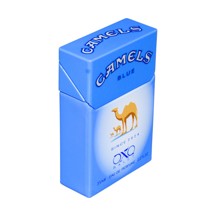 عطر جیبی مردانه اکس بالت مدل camels blue با رایحه خنک حجم 35 میلیلیتر