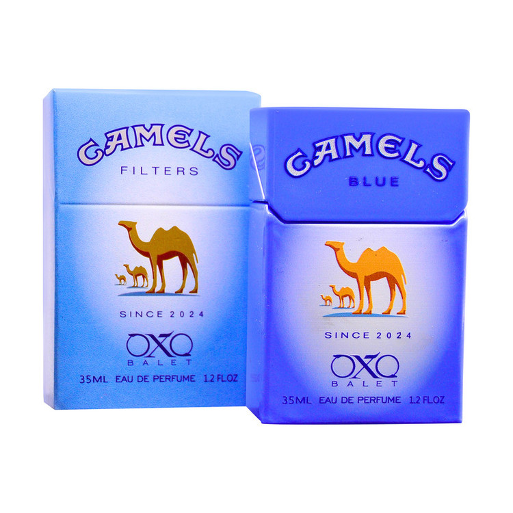 عطر جیبی مردانه اکس بالت مدل camels blue با رایحه خنک حجم 35 میلیلیتر