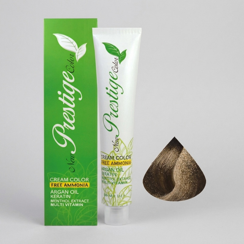 رنگ مو بدون آمونیاک نیو پرستیژ کالر شماره 7.3 حجم 100 میلی لیتر رنگ بلوند زیتونی متوسط