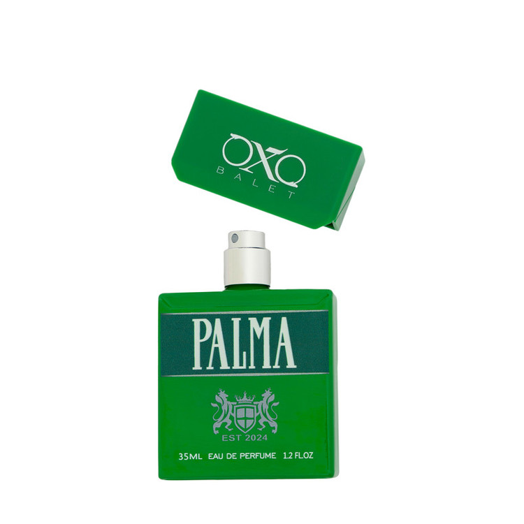 عطر جیبی مردانه اکس بالت مدل palma green با رایحه گرم حجم 35 میلیلیتر