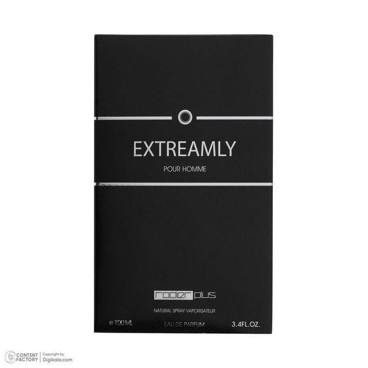 ادو پرفیوم مردانه رودیر پلاس مدل EXTREAMLY حجم 100 میلی لیتر