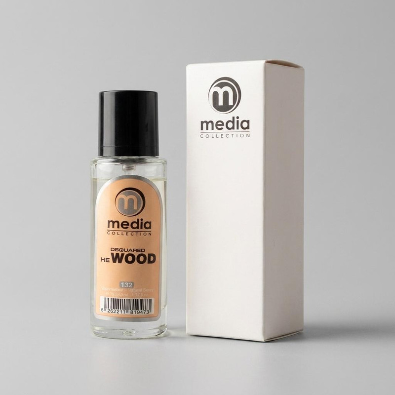 عطر جیبی مردانه مدیا مدل He Wood حجم 35 میلی لیتر