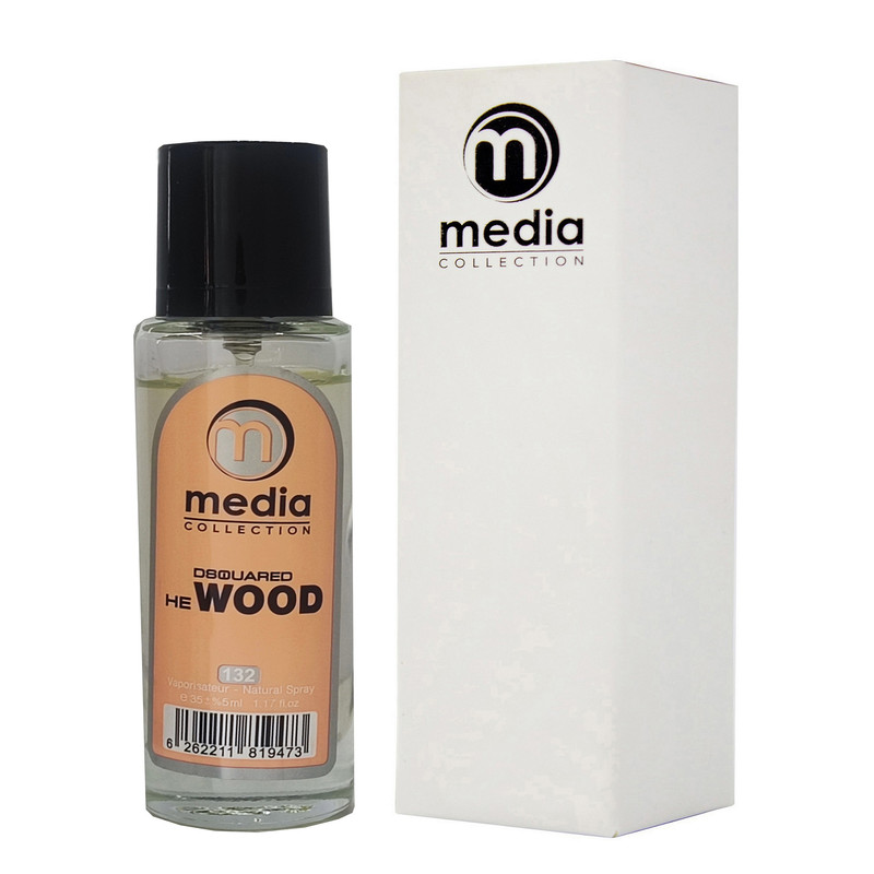 عطر جیبی مردانه مدیا مدل He Wood حجم 35 میلی لیتر