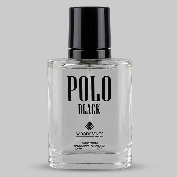 عطر جیبی مردانه وودی سنس مدل Polo Black حجم 30 میلی لیتر