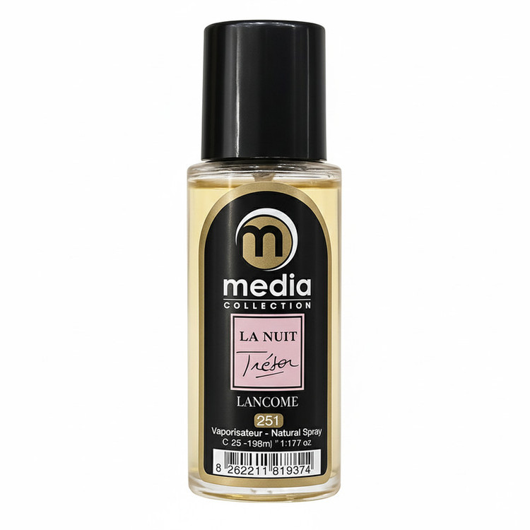 عطر جیبی زنانه مدیا مدل LA NUIT Trésor با رایحه گرم حجم 35 میلیلیتر