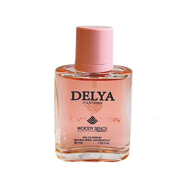 عطر جیبی زنانه وودی سنس مدل Delya با رایحه شیرین و شرقی حجم 30 میلی لیتر
