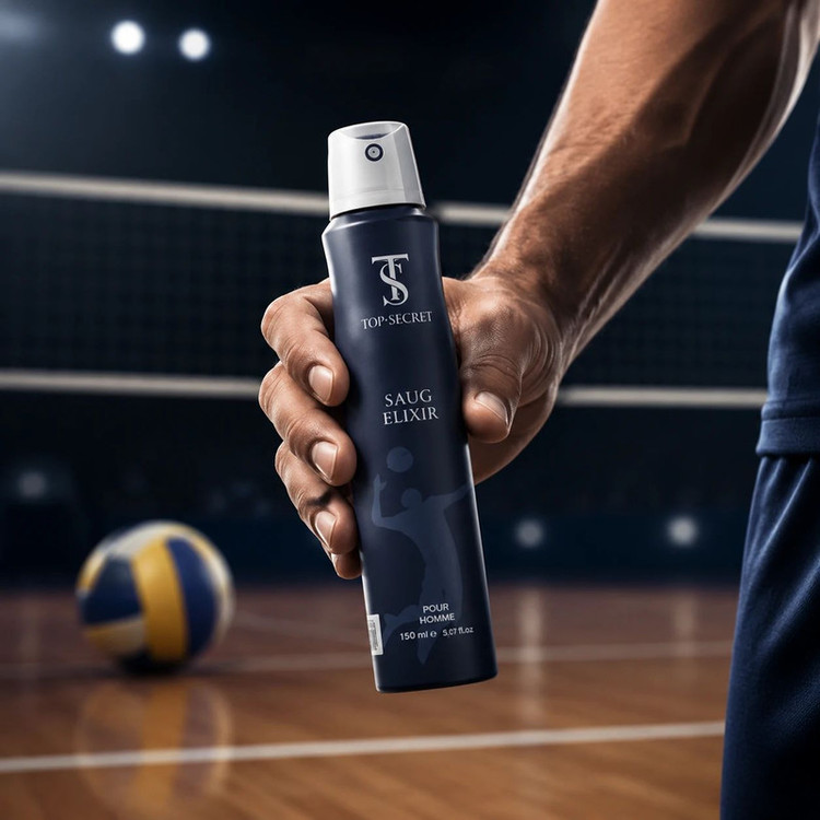 اسپری ضدتعریق مردانه تاپ سکرت مدل Saug Elixir حجم 200 میلیلیتر
