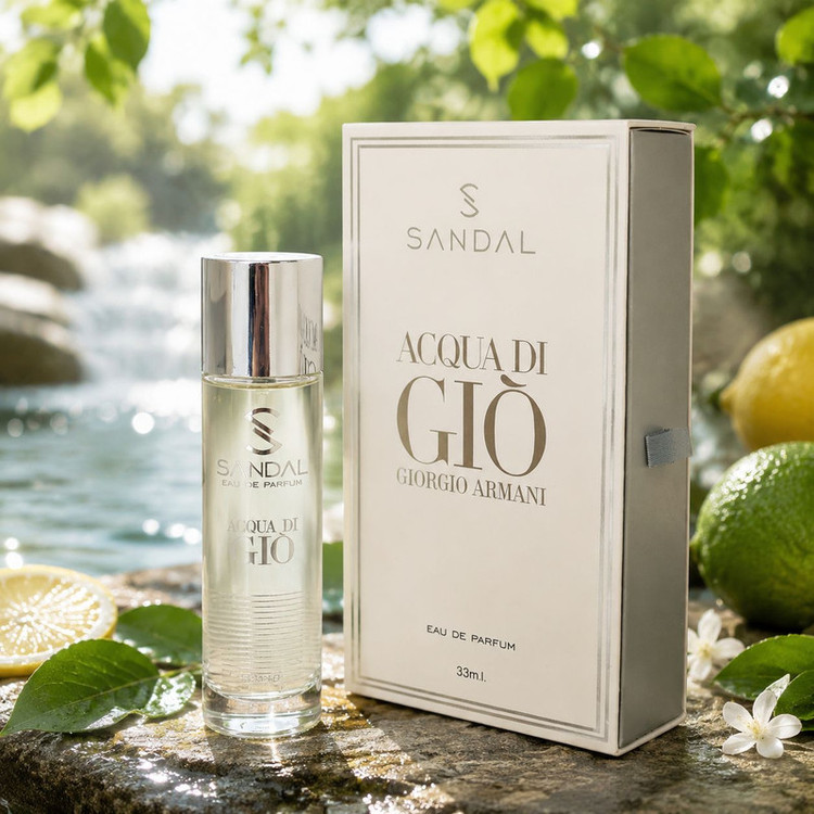 عطر جیبی مردانه صندل مدل giorgio armani aqua di gio حجم 33 میلی لیتر