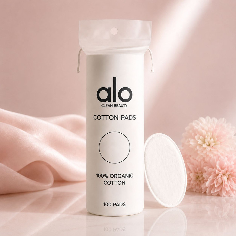 پد آرایشی آلو مدل ارگانیک Cotton Pads بسته 100 عددی