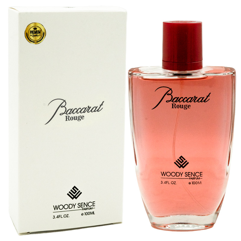 ادوپرفیوم وودی سنس برایت مدل باکارات رژ BACCARAT ROUGE با رایحه گرم  حجم 100 میلی لیتر