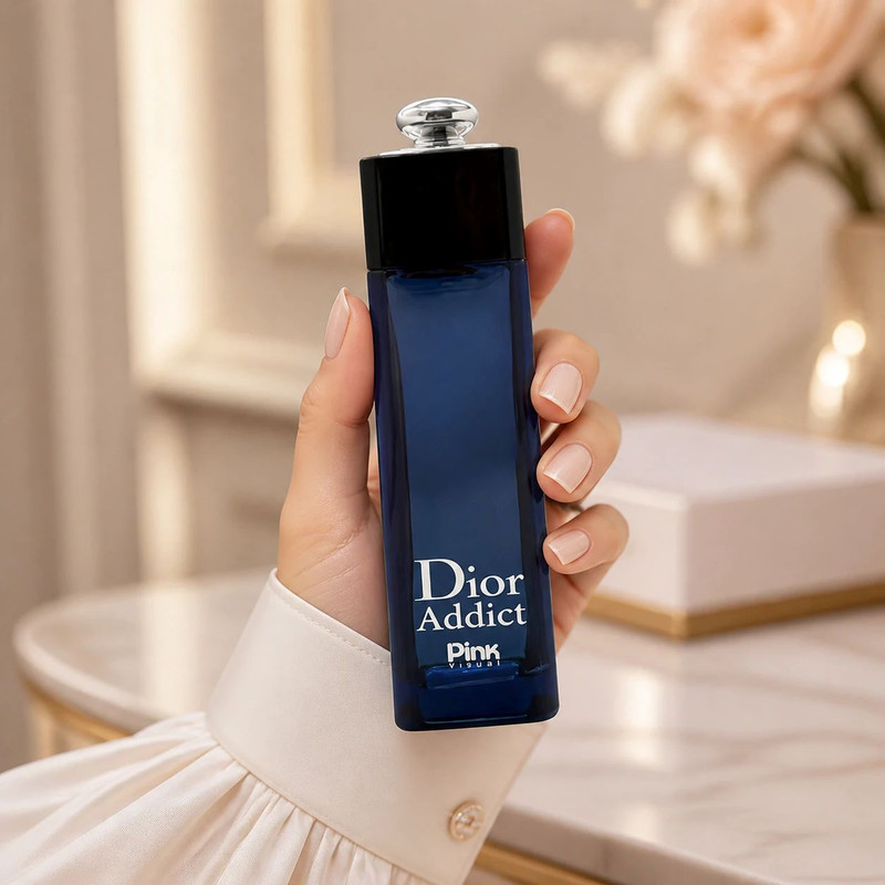 ادوپرفیوم زنانه پینک ویژوآل مدل Dior Addict با رایحه گرم حجم 100 میلیلیتر