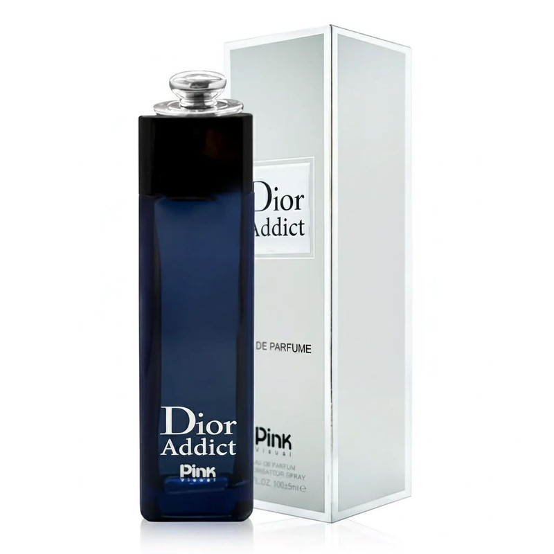ادوپرفیوم زنانه پینک ویژوآل مدل Dior Addict با رایحه گرم حجم 100 میلیلیتر