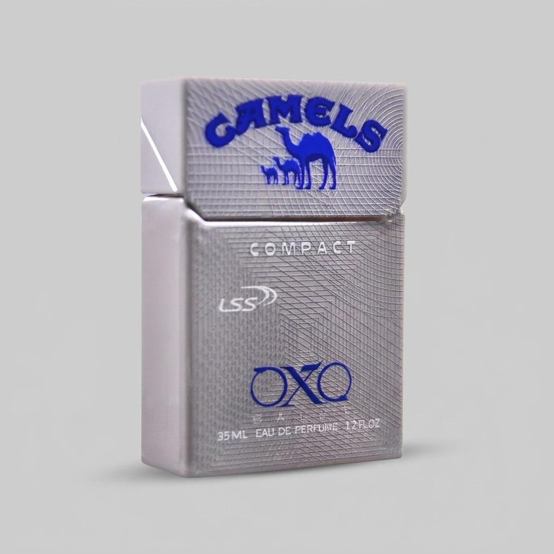 عطر جیبی مردانه اکس بالت مدل camels compact silver با رایحه خنک حجم 35 میلی‌لیتر