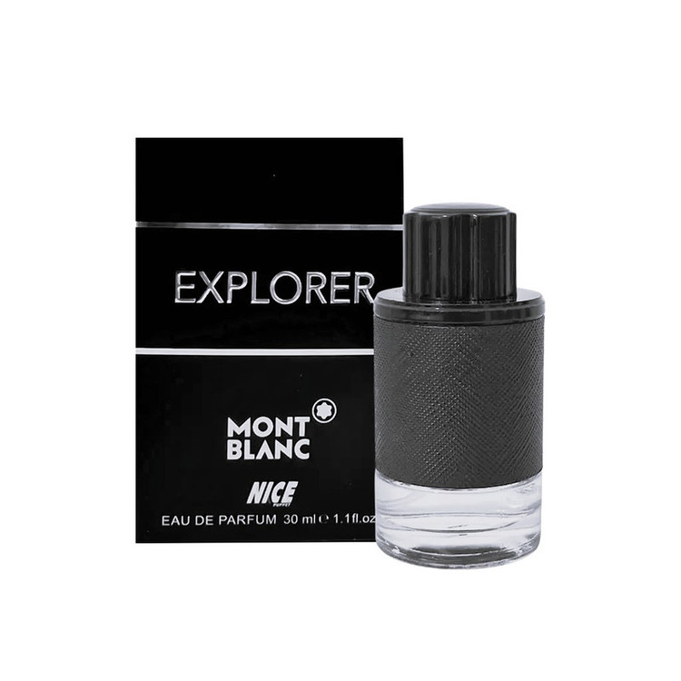 عطر جیبی مردانه نایس پاپت مدل mont blanc explorer با رایحه گرم حجم 30 میلیلیتر