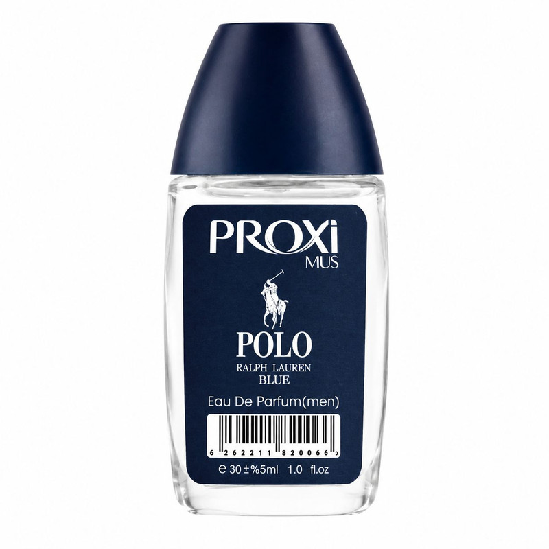 عطر جیبی مردانه پروکسی مدل Polo Blue با رایحه تند و چوبی حجم 30 میلی‌لیتر