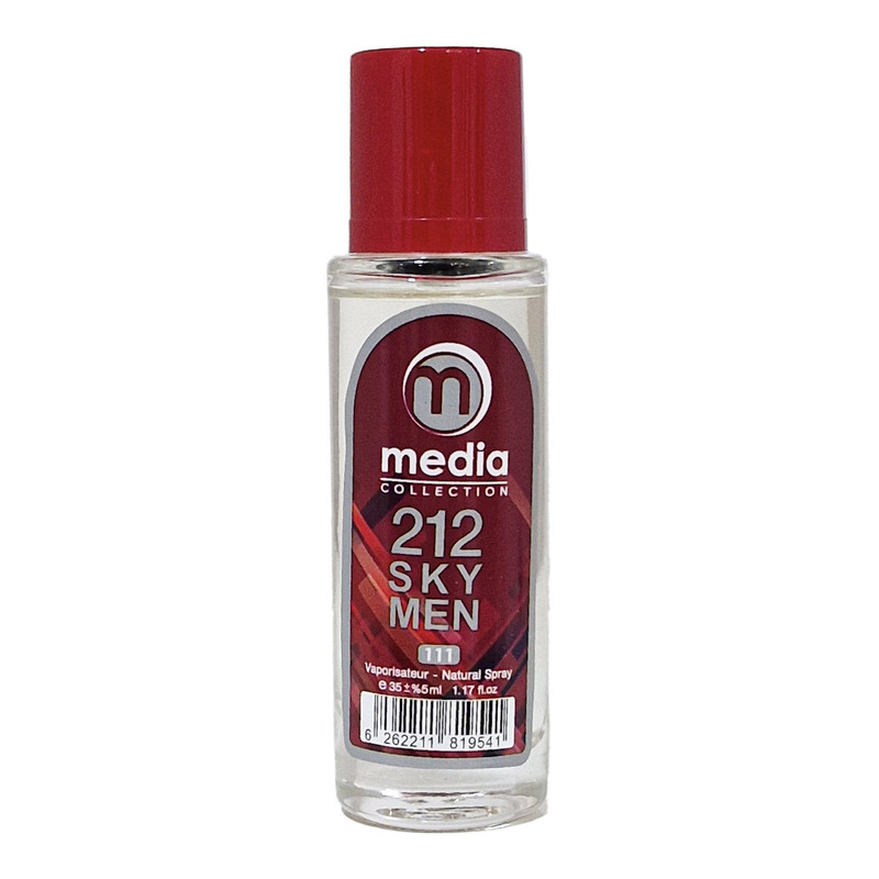 عطر جیبی مردانه مدیا مدل 212Men حجم 35 میلی لیتر
