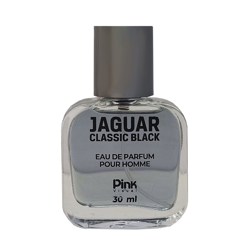 عطر جیبی مردانه پینک ویژوال مدل Jaguar Classic Black حجم 30 میلی لیتر
