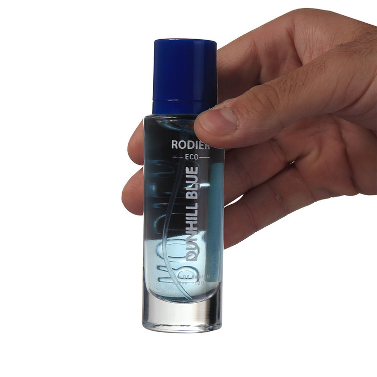 عطر جیبی مردانه رودیر مدل دانهیل بلو با رایحه خنک حجم 30 میلی لیتر