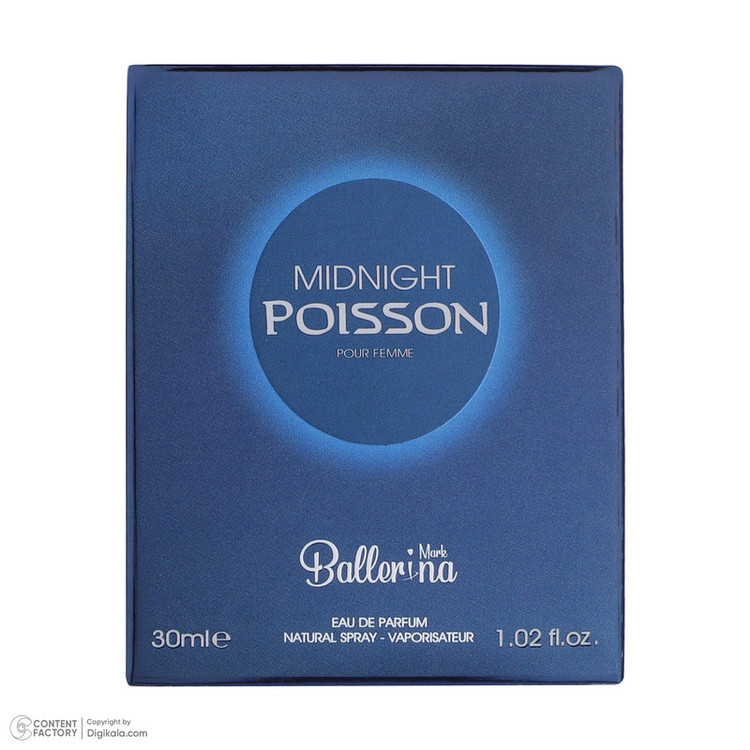 عطر جیبی زنانه بالرینا مدل Midnight Poisson حجم 30 میلیلیتر