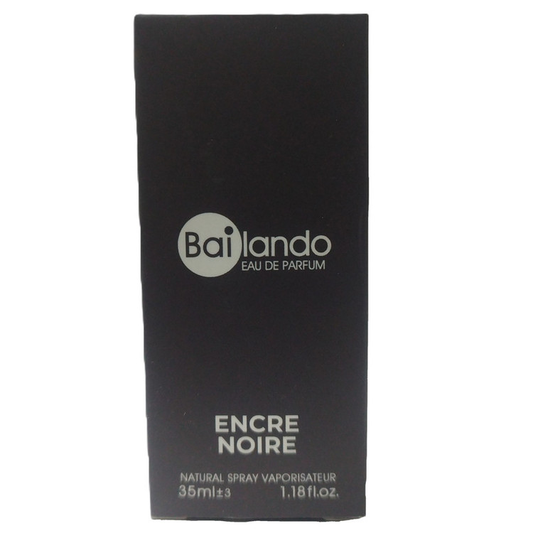 عطر جیبی مردانه بایلندو مدل ENCRE NOIRE با رایحه تلخ حجم 35 میلیلیتر