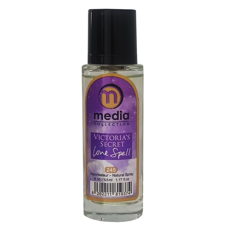 عطر جیبی زنانه مدیا مدل victoria secret love spell حجم 35 میلی لیتر