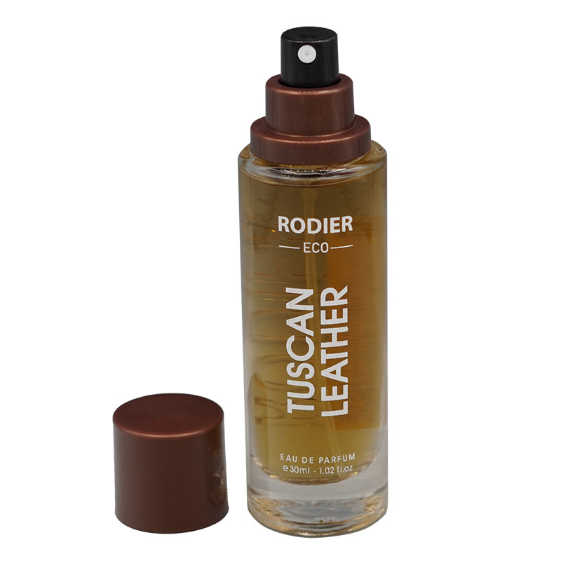 عطر جیبی رودیر مدل TUSCAN LEATHER با رایحه گرم حجم 30 میلیلیتر