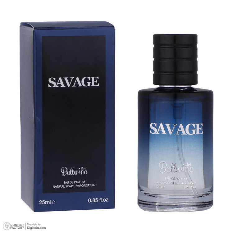 ادو تویلت مردانه بالرینا مدل SAVAGE حجم 25 میلی لیتر
