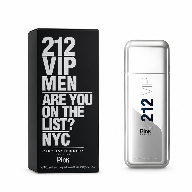 ادو پرفیوم مردانه پینک ویژوآل مدل 212 vip men با رایحه گرم حجم 80 میلی لیتر