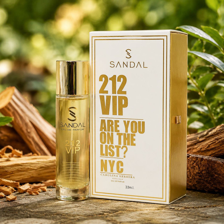 عطر جیبی مردانه صندل مدل 212vip حجم 33 میلی لیتر