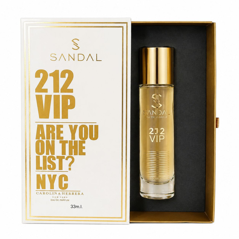 عطر جیبی مردانه صندل مدل 212vip حجم 33 میلی لیتر