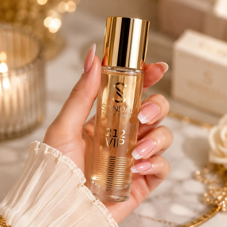 عطر جیبی مردانه صندل مدل 212vip حجم 33 میلی لیتر
