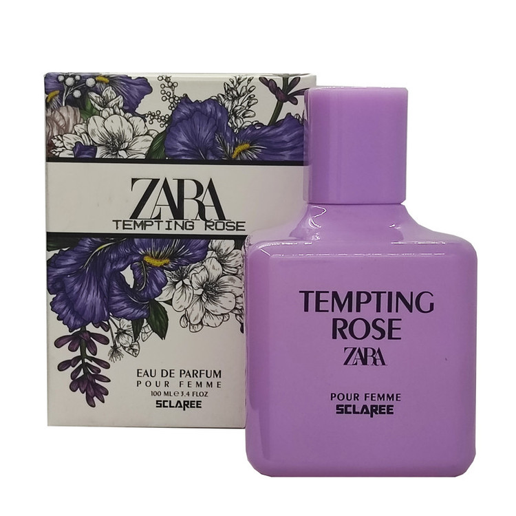 ادوپرفیوم زنانه اسکلاره مدل Tempting rose zara حجم 100 میلیلیتر