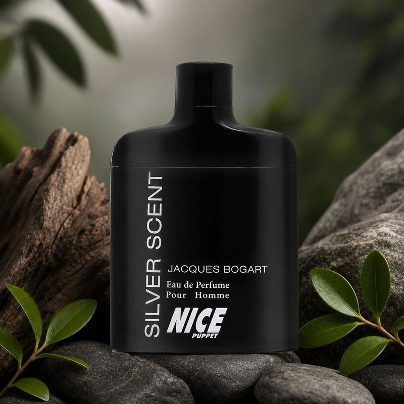 ست ادوپرفیوم مردانه نایس پاپت مدل Silver Scent SET با رایحه گرم و چوبی حجم 85 میلی لیتر و اسپری مردانه نایس پاپت مدل Silver Scent با رایحه گرم و شرقی حجم 200 میلی لیتر و رول دئودورانت مردانه نایس پاپت مدل Silver Scent با رایحه گرم و شیرین حجم 60 میلی لیتر