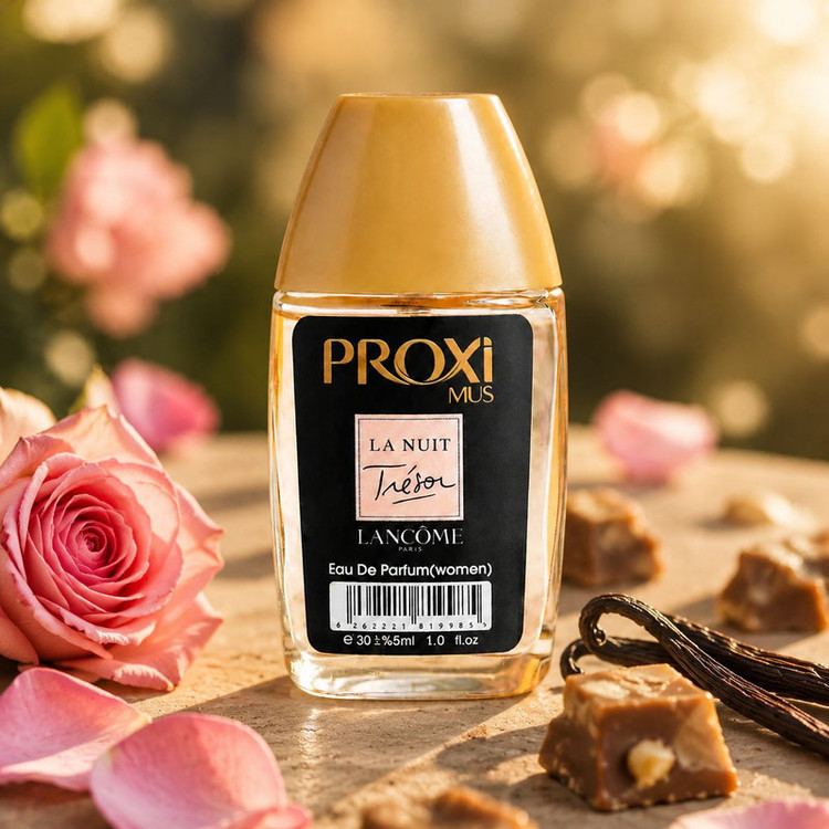 عطر جیبی زنانه پروکسی مدل La Nuit Tresor با رایحه شیرین و گلی حجم 30 میلیلیتر