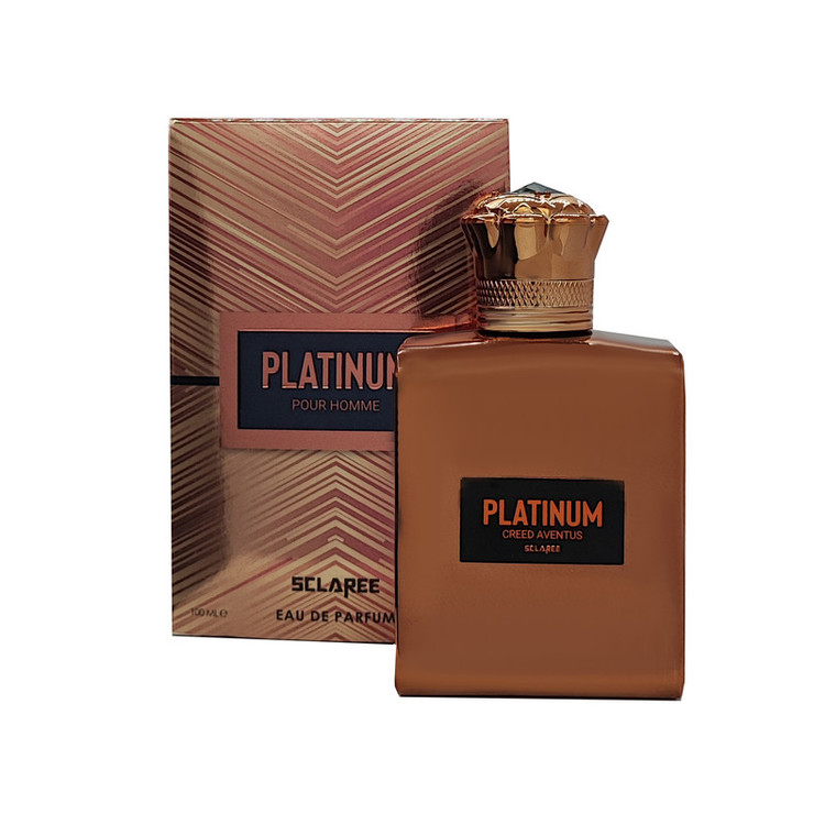 ادو پرفیوم مردانه اسکلاره مدل Platinum Creed aventus با رایحه خنک حجم 100میلی لیتر