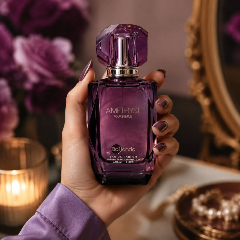 ادوپرفیوم زنانه بایلندو مدل Amethyst با رایحه شیرین حجم 100 میلیلیتر