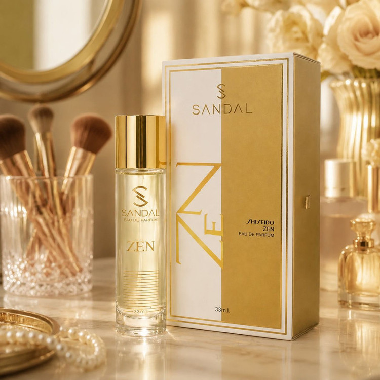 عطر جیبی مردانه صندل مدل zen حجم 33 میلی لیتر