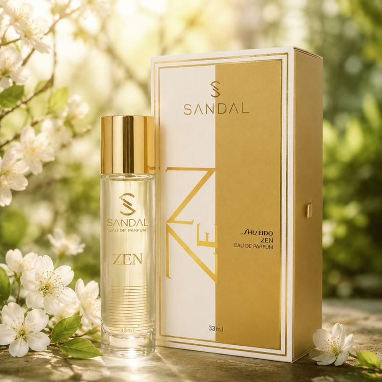 عطر جیبی مردانه صندل مدل zen حجم 33 میلی لیتر