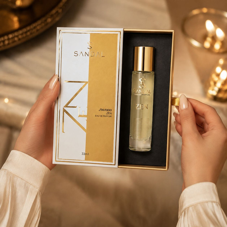 عطر جیبی مردانه صندل مدل zen حجم 33 میلی لیتر
