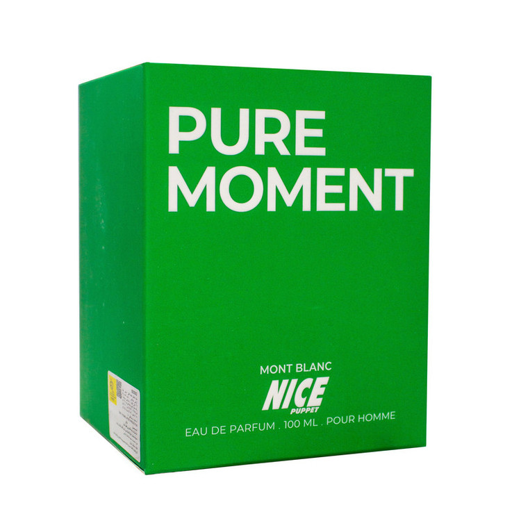 ادو پرفیوم مردانه نایس پاپت مدل Mont Blanc Pure Moment حجم 100 میلی لیتر