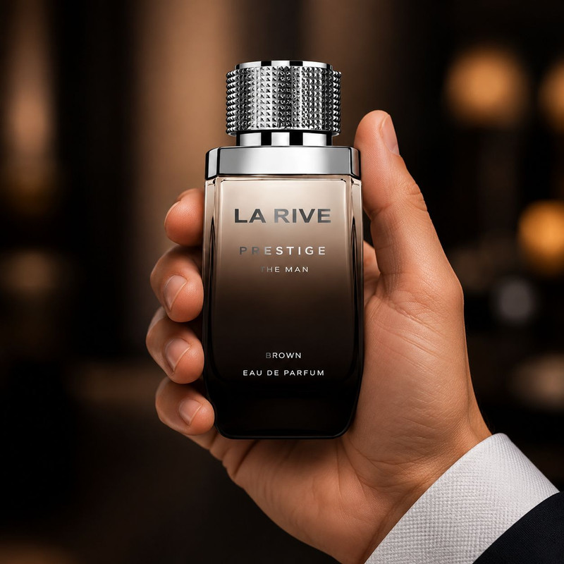 ادو تویلت مردانه لا ریو مدل Prestige The Man Brown با رایحه تلخ حجم 75 میلی لیتر
