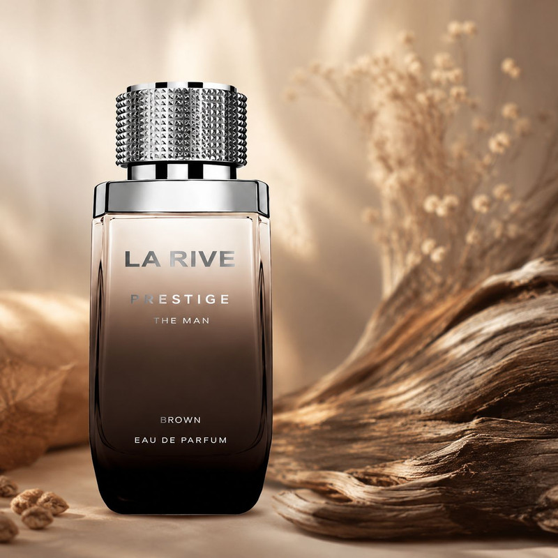 ادو تویلت مردانه لا ریو مدل Prestige The Man Brown با رایحه تلخ حجم 75 میلی لیتر